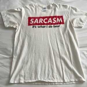 VINTAGE sarcasm graphic t-shirt